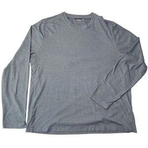 J Crew Oarsman Crew Neck Shirt Men's XL Long Sleeve Blank Heathered Performance